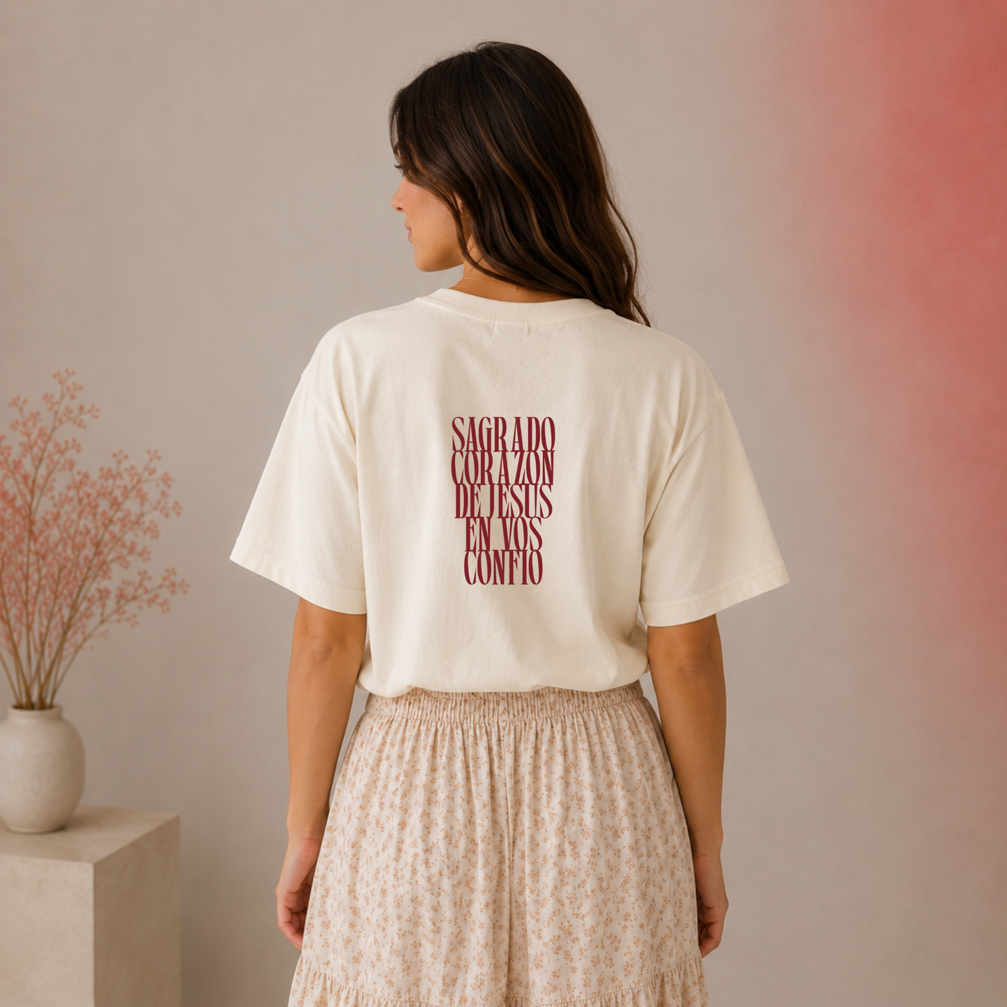 Sagrado Corazón de Jesús | En Vos Confío Camiseta Católica