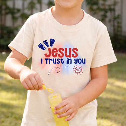 Jesus I Trust in You Toddler T-Shirt | Catholic Kids Shirt | Divine Mercy Shirt