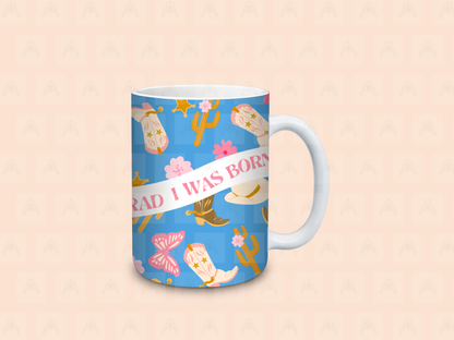 I Am Not Afraid St. Joan of Arc Cowgirl Mug | 15 oz Catholic Western Floral Mug