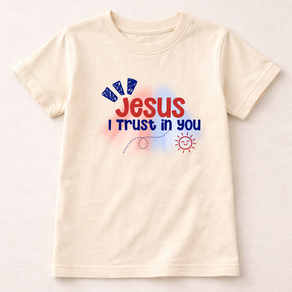 Jesus I Trust in You Toddler T-Shirt | Catholic Kids Shirt | Divine Mercy Shirt