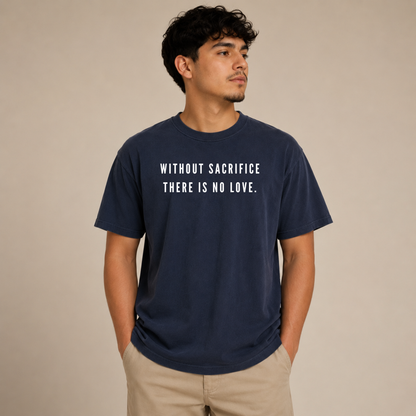 St. Maximilian Kolbe “Without Sacrifice There Is No Love” Comfort Colors Tee