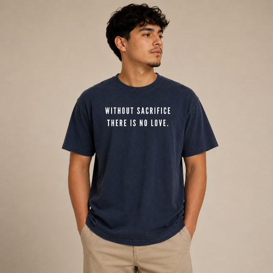St. Maximilian Kolbe “Without Sacrifice There Is No Love” Comfort Colors Tee