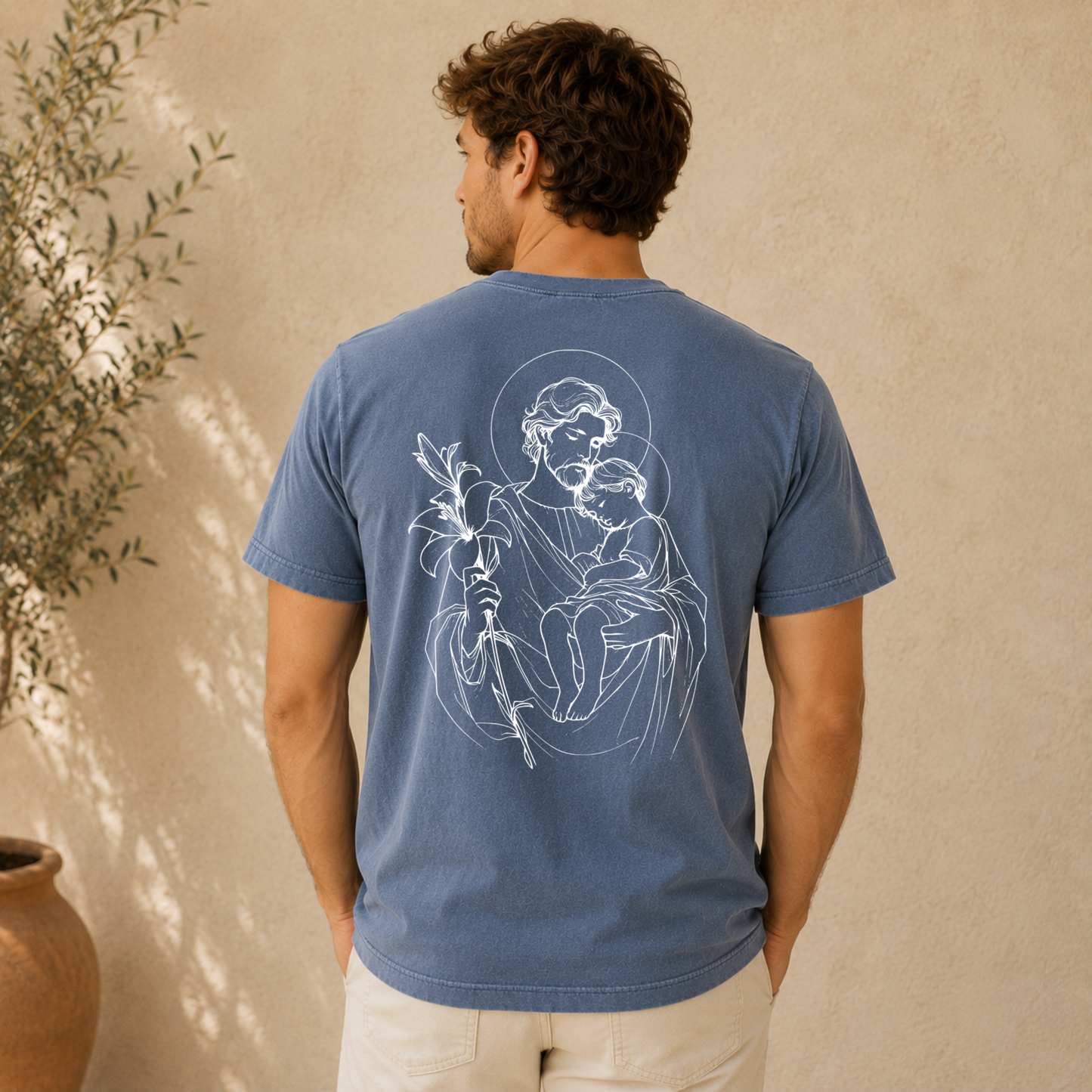 PREORDER St. Joseph Terror of Demons Comfort Colors® T-Shirt | Catholic Men’s Graphic Tee | Father’s Day Gift