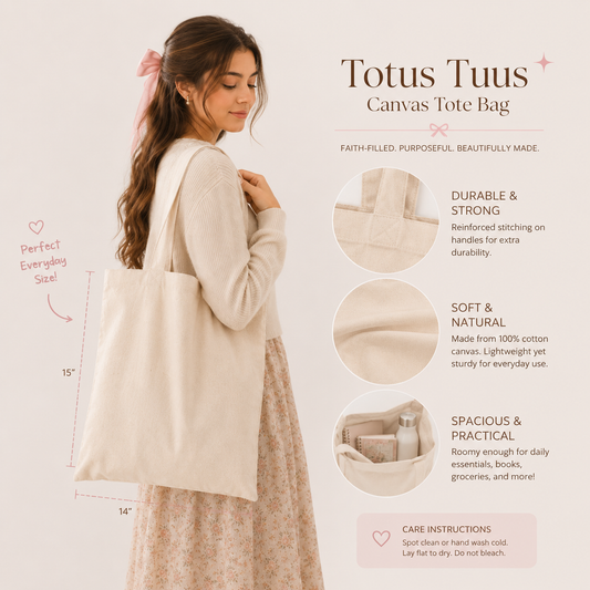 Mi Inmaculado Corazón Triunfará Tote Bag | Bolsa Católica de Nuestra Señora de Fátima