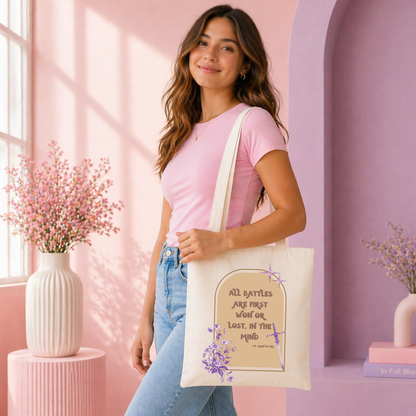 St. Joan of Arc Inspirational Catholic Tote Bag