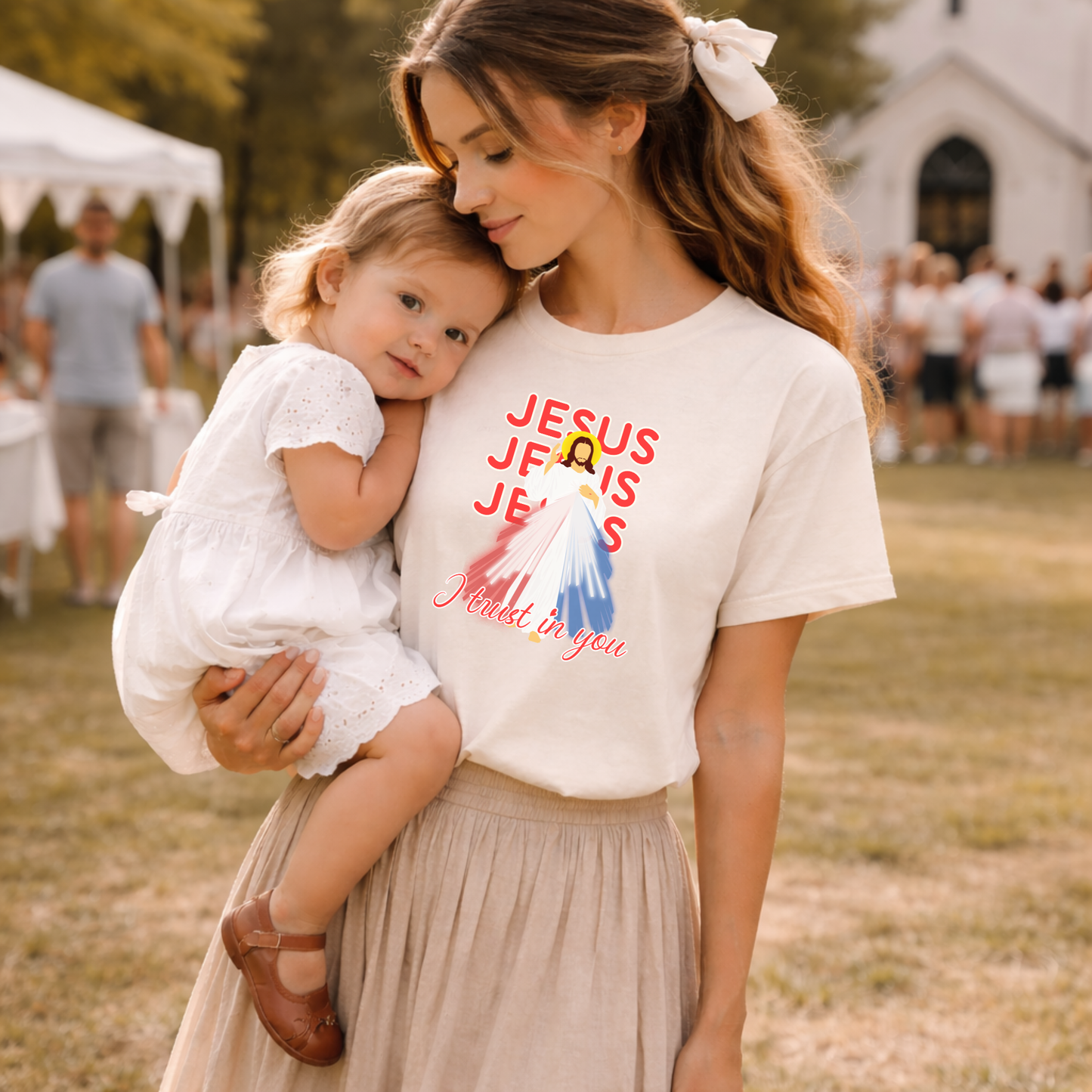 Divine Mercy “Jesus I Trust in You” Catholic T-Shirt
