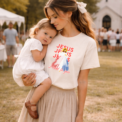 Divine Mercy “Jesus I Trust in You” Catholic T-Shirt