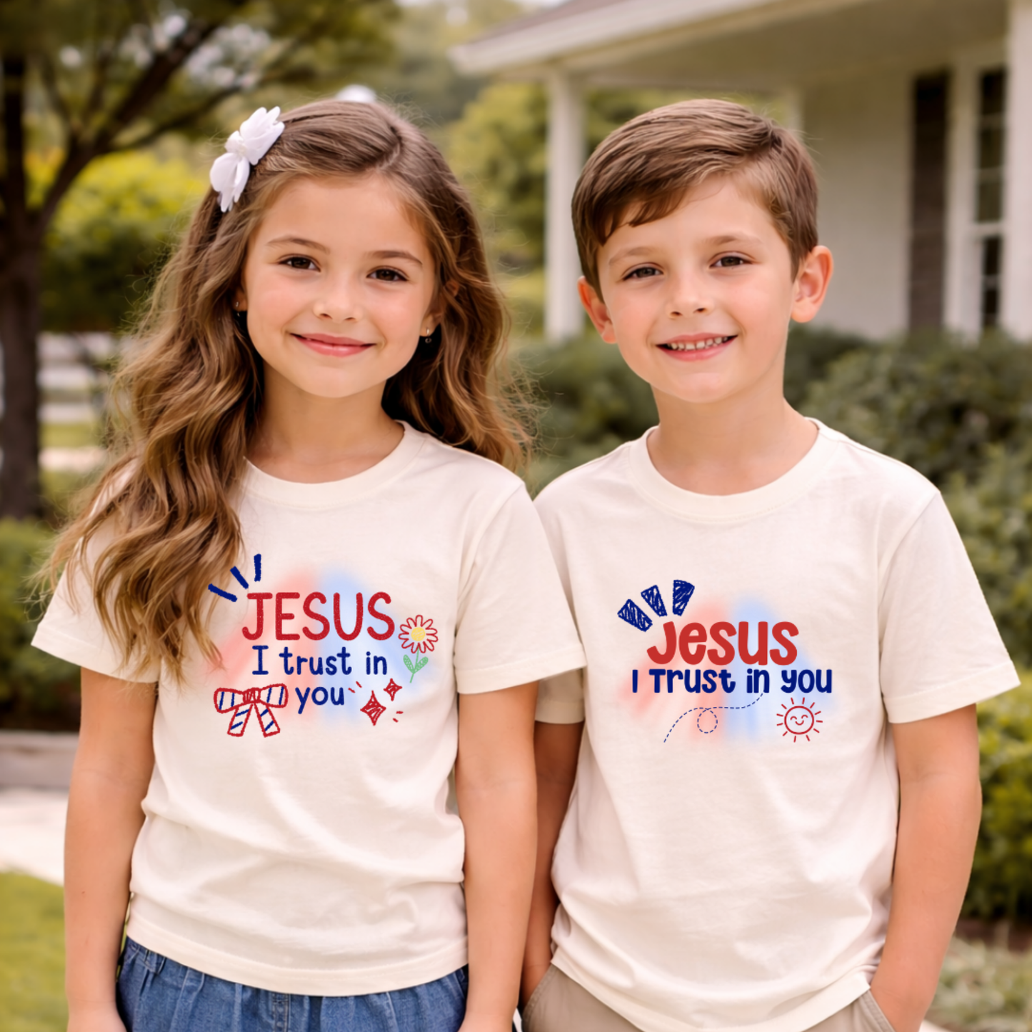 Jesus I Trust in You Toddler T-Shirt | Catholic Kids Shirt | Divine Mercy Shirt