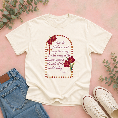 Love the Madonna Rosary Tee
