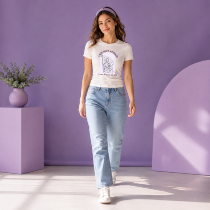 St. Joan of Arc “I Am Not Afraid” Catholic Women’s T-Shirt | Inspirational Saint Quote Graphic Tee