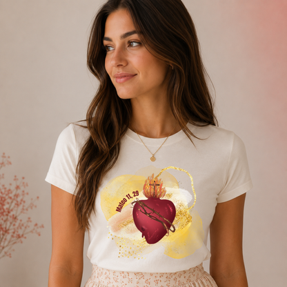 Sagrado Corazón de Jesús | En Vos Confío Camiseta Católica
