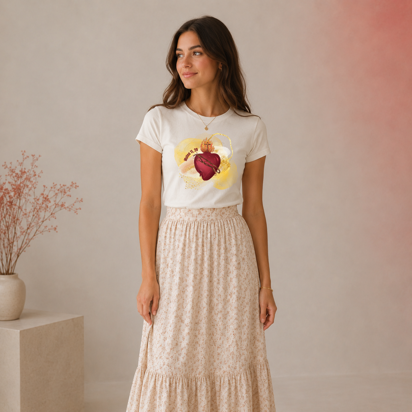 Sagrado Corazón de Jesús | En Vos Confío Camiseta Católica