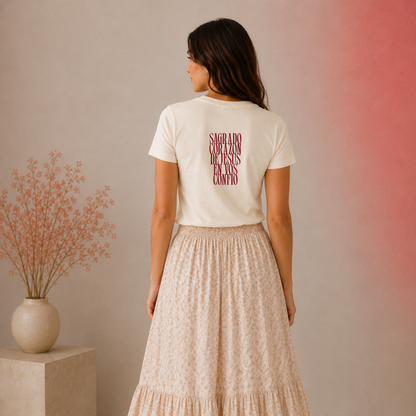 Sagrado Corazón de Jesús | En Vos Confío Camiseta Católica