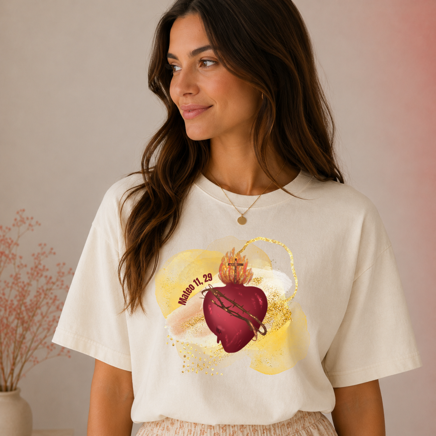 Sagrado Corazón de Jesús | En Vos Confío Camiseta Católica